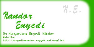 nandor enyedi business card